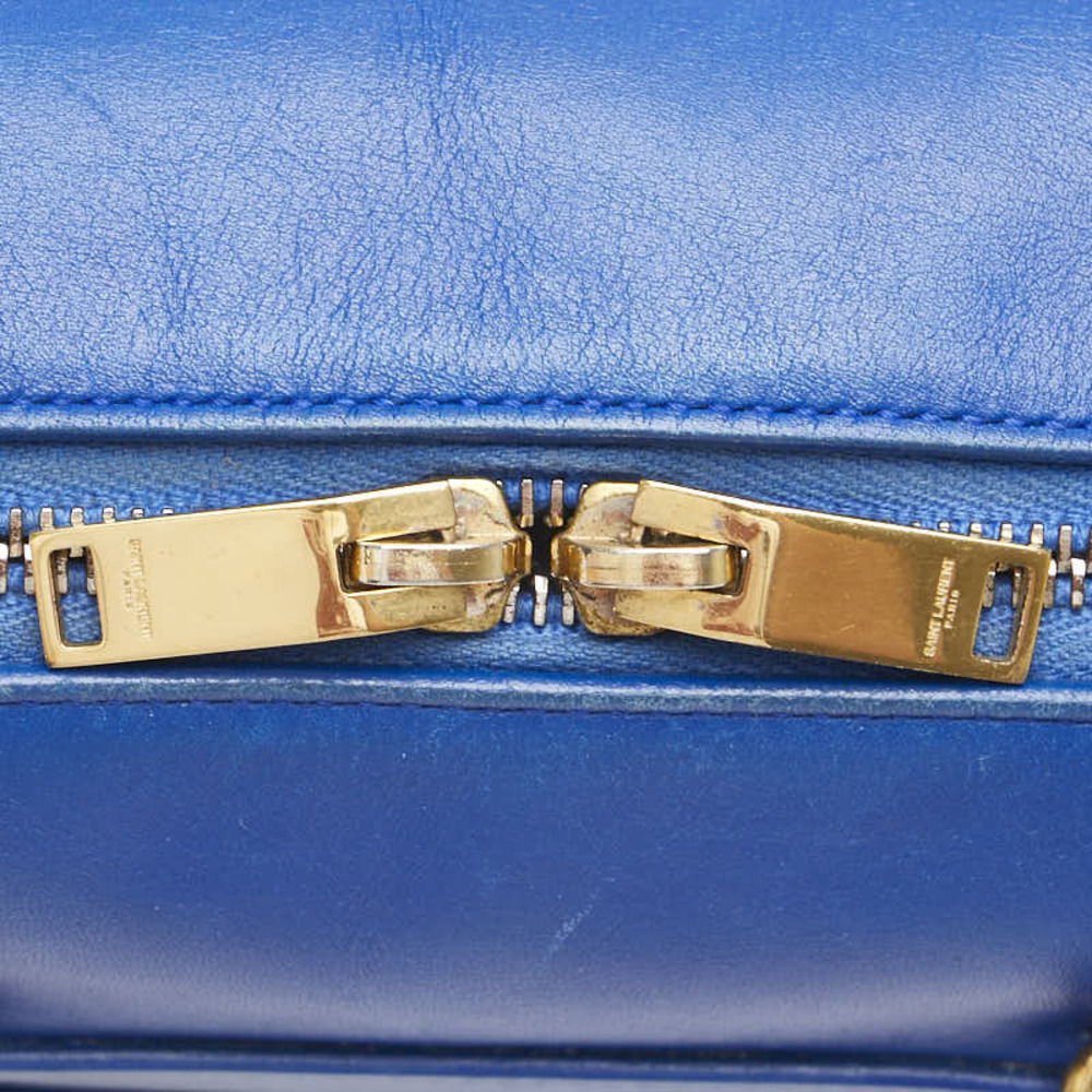 Saint Laurent Classic Baby Duffle bag cobalt blue calfskin leather - Picture 7 of 9